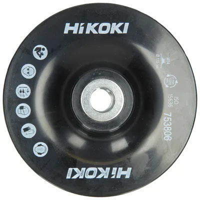 Produktbild von HiKOKI Stützteller 180mmxM14 Schwarz ISO 15636 (1Stk.)