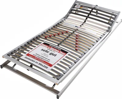 Produktbild von Lattenrost BeSports Duo Powerflex KF, 28 Leisten, Kopf- und Fußteil manuell verstellbar - Größe: 120 x 200 cm