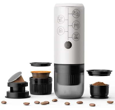 Draagbare Espressomaschine 3-in-1, 17 Bar, USB-C, 80+ Tassen