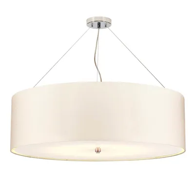 Produktbild von Elstead Pearce Hängeleuchte E27 7-fach 27cm Poliertes Chrom Elfenbein