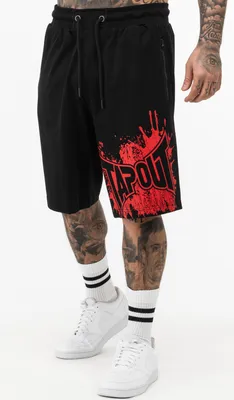 Produktbild von Herren Shorts normale Passform BLASHED Black/Red L Tapout