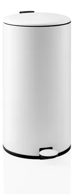Produktbild von hjh OFFICE Mülleimer 30 Liter CLEAN STEP 2 Abfalleimer Mülltrenner rund für Küche, Büro mit Step-On 60.5 x 33.5 x 29.0 cm