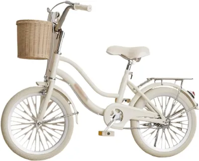 Image de Vélo pour enfants - Vélo pour garçons, vélo pour filles - Apprentissage du vélo - Frein à rétropédalage - 16 pouces - Beige