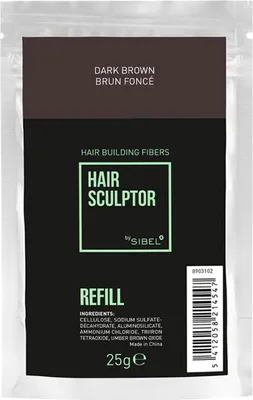 Produktbild von Sibel Hair Sculptor Hair Building Fibers Dark Brown Refill 25gr