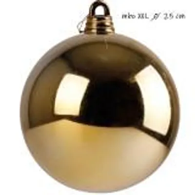 Obrázok produktu pre Vianočná Guľa Jumbo xxl ø 25 cm - Zlatá Vianočná guľa