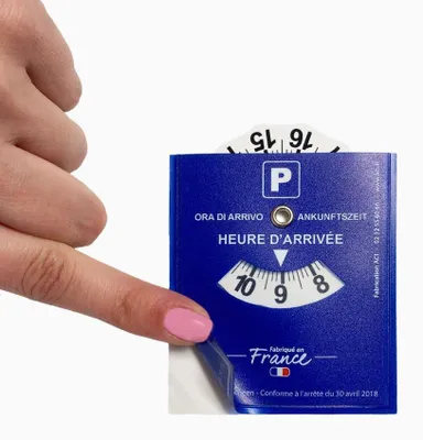 Image de Carte de stationnement bleue - Adhésive et pratique