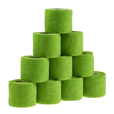 Produktbild von 1 Haftbandage Selbsthaftende Bandage / Fixierbinde 5cm x 4,5m, hellgrün