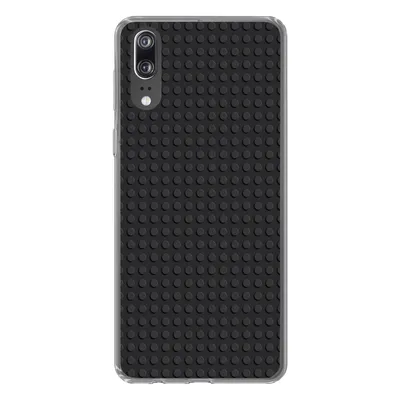 Produktbild von MuchoWow® Handyhülle Schutzhülle Hülle für Huawei P20 Bild - Schwarz Silikon Softcase Handy Hülle - Hardcover