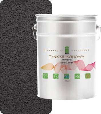 Produktbild von Schwarzer Silikonputz für Außenfassaden, 1,5 mm, Premium, 15 kg