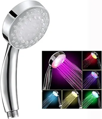 Obrázek produktu pro LED osvětlení s měnícími se barvami - sprchová hlavice - koupelna - LED sprchová hlavice - 7 barev - automatická změna barev LED diod - ruční sprchová hlavice