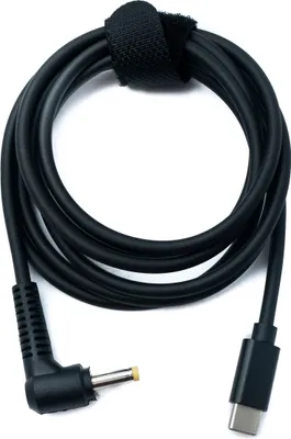 Produktbild von SYSTEM-S DC 9V Kabel 150 cm 3,5 x 1,35 Stecker zu USB 3.1 Typ C Stecker Winkel
