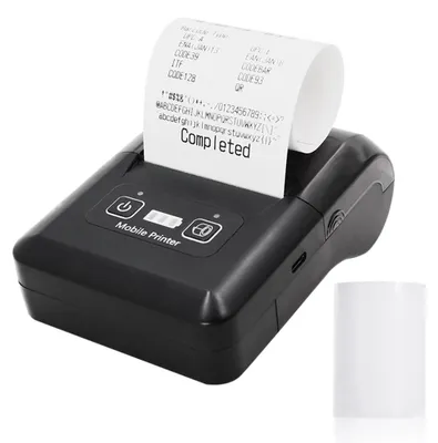 Imagen del producto de Impresora térmica portátil mini de 58 mm, 2 pulgadas, inalámbrica, con conexión BT y USB, para imprimir recibos y tickets con papel de 57 mm, compatible con iOS, Android y Windows, ideal para ventas en restaurantes, tiendas minoristas y pequeñas empresas