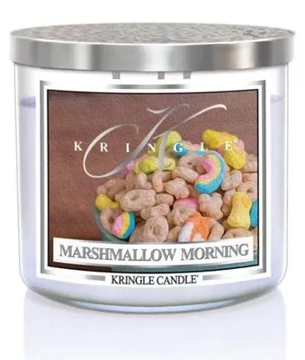 Image de Kringle Candle, "Marshmallow Morning", bougie parfumée à 3 mèches, 411g