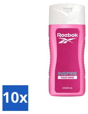Imagen del producto de 10 unidades de gel de ducha Reebok "Inspire Your Mind" - 400 ml - Paquete económico