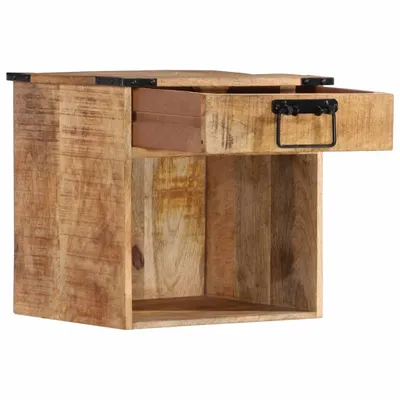 Immagine prodotto di Comodino 40x30x37 cm in Legno Massello di Mango