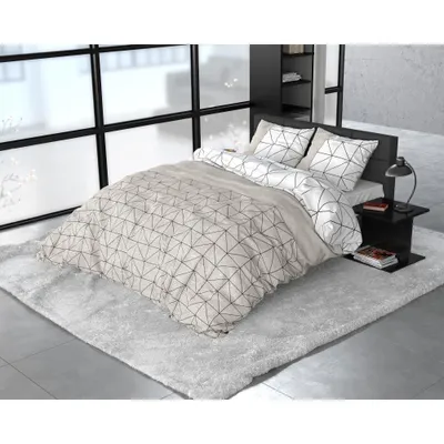 Immagine prodotto di Biancheria da letto in flanella color tortora GINO, 200 x 220 cm, SLEEPTIME