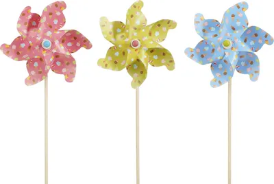 Produktbild von Mica Decorations Dekofigur Windmühle 75 cm mehrfarbig 3-fach sortiert