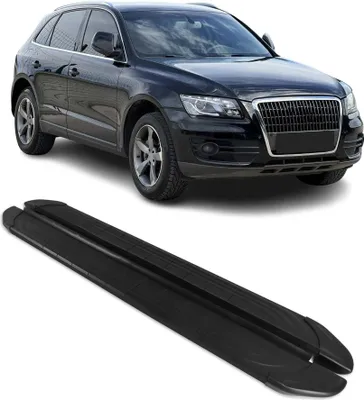 Image de Marchepieds latéraux pédale pour Audi Q5 8RB 2008-2017 2Pcs Aluminium Noir