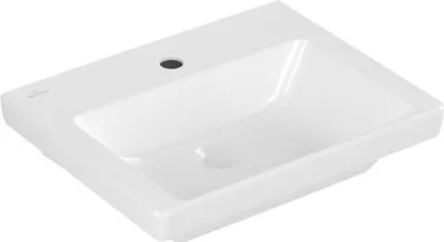 Produktbild von V&B Handwaschbecken Subway 3.0 50x40cm, eck., m HL/o ÜL, weiß C-plus