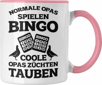 Produktbild von Trendation - Taubenzüchter Geschenkidee Tasse mit Spruch Taubenbesitzer Geschenk Taubenliebhaber Opa (Rosa)
