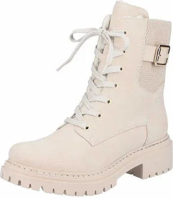 Image de Rieker Damen Stiefelette Webstoff Boucle Plateau 72631, Taille:40 EU, Couleur:Multicolore