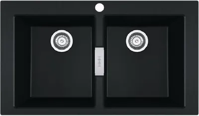 Obrázok produktu pre Franke Sirius 2.0 - Tectonitový drez S2D 620-86, 860x500 mm, čierna 143.0637.161