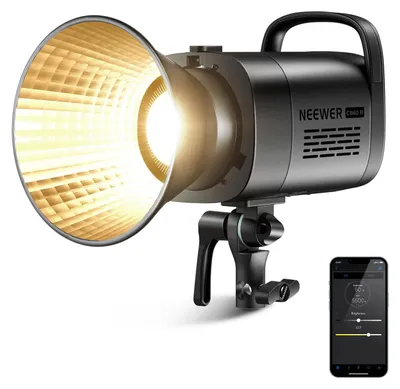 Zdjęcie produktu dla Światło LED NEEWER o mocy 70W, z kontrolą 2,4G i aplikacją, dwukolorowe (2700K-6500K), przeznaczone do filmowania