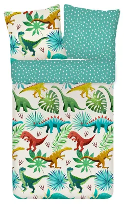Produktbild von ESPiCO Bettwäsche Trendy Bedding Dinosaurierland Renforcé 135 cm x 200 cm