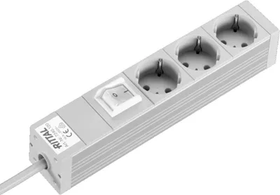 Productafbeelding van Rittal Kabelklem-combinatierail – voor montage in een rack – 1U – 48,3 cm (19")