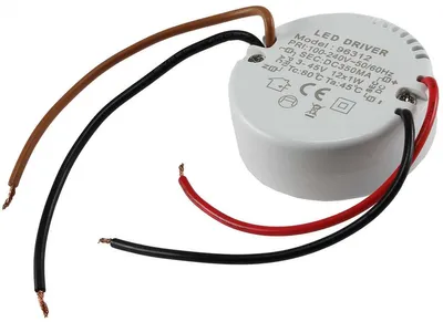Produktbild von elektronischer LED-Trafo 3-45V, rund