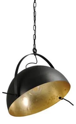Productafbeelding van Landelijke hanglamp Larino 50 zwart met oudgoud
