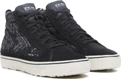 Produktbild von TCX Street 3 Tex Wasserdichte Damen Motorradschuhe, schwarz/dunkelgrau (charcoal), 37