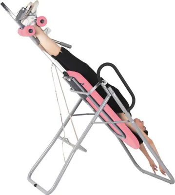 Produktbild von Massageliege, Inversionsbank mit grauem Rahmengestell, div. Farben, Farbe:47 rose
