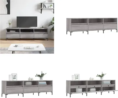 Produktbild von vidaXL TV Schrank Grau Sonoma 150x30x44,5 cm Holzwerkstoff - TV-Schrank - TV-Schränke - TV-Ständer - TV-Board