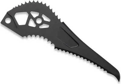 Eispickel-Ersatzteil "I.C.E. Dry Pick" von Black Diamond; schwarz mit gezackter Kante.