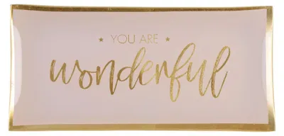 Produktbild von Love Plates, Glasteller, L, you are wonderful, ros