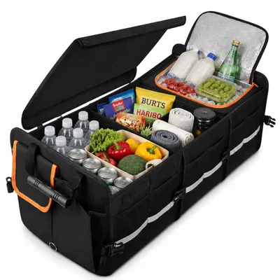 Productafbeelding van Solidchoice - Opvouwbare Kofferbakorganizer met Koeltas, 92 Liter