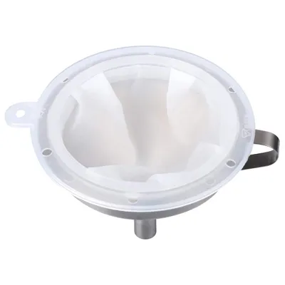 Produktbild von Sieb Filter Kompatibel mit 5 Zoll Küchen Trichter für Filterung von Saft, Milch, Kaffee, Wein - 400 Mesh