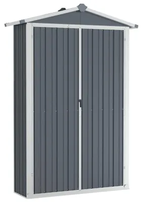 Obrázek produktu pro Zahradní sklad z pozinkované oceli - 107 x 46 x 183 cm - Odolný vůči povětrnostním vlivům - S ventilací