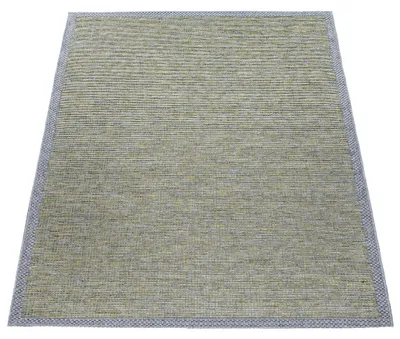 Produktbild von Paco Home In-& Outdoor Teppich Balkon Terrasse Küchenteppich Mit Modernem Bordüren Design 160 cm rund