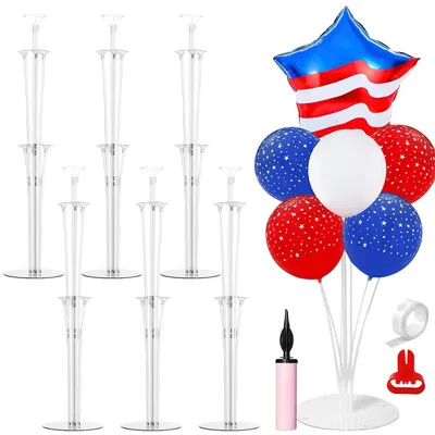 Image de Lot de 6 supports pour ballons, idéal pour les fêtes et événements