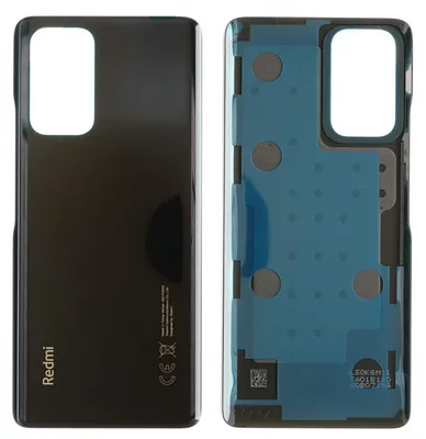 Produktbild von Xiaomi Redmi Note 10 Pro Backcover + Kleber, Schwarz