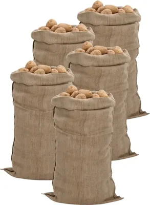 Produktbild von Cloris DesignMöbel Jutesäcke 5er Set 65x135 cm 100% Jute 340 g/m² , Gartenabfallsäcke 2024 Neu