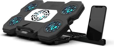 Produktbild von INCA Notebook Kühler 4x  70x70mm Lüfter/LED/2600RPM/2xUSB sw