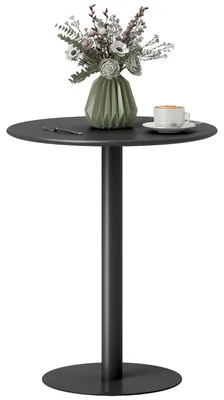 Produktbild von Runder Esstisch fš¹r 2 Personen, Stahl, fš¹r drinnen und drau?en, Schwarz