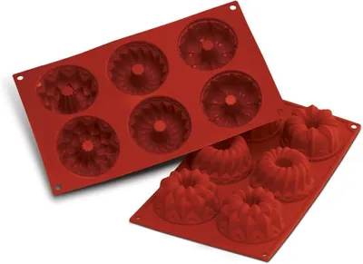 Produktbild von Silikomart | SF061 Silikonform für Fantasy Monoportionen, antihaftbeschichtet, 6