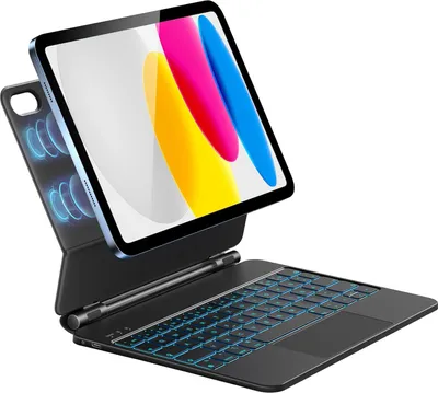 Produktbild von Etui mit Tastatur für iPad 10. Gen 10,9″ HOU MF-10 Bluetooth Touchpad QWERTZ