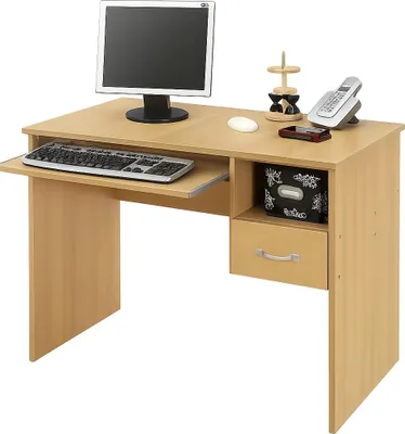 Produktbild von PC-Tisch Computertisch Schülerschreibtisch Buche Nachbildung #2201
