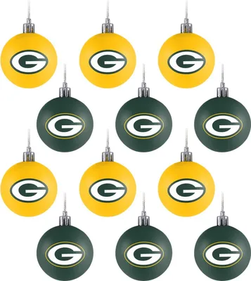 Produktbild von Green Bay Packers 12er Set XMAS NFL Weihnachtskugeln