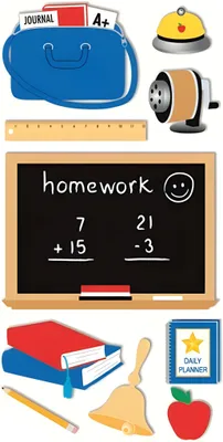 Produktbild von Heyda 203780662 Stick-On's-Mix "Schule" 7,5 x 16,5 cm